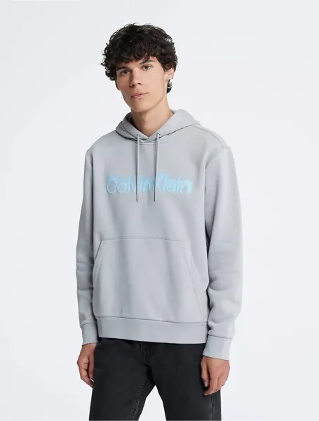 Толстовка Calvin Klein Faded Logo Fleece, серый