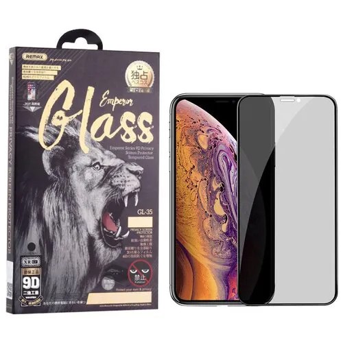 Защитное стекло для iPhone 11/XR антишпион Remax Emperor Series 9D GL-35 - Черное