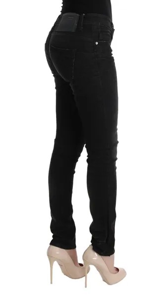 Джинсы ACHT Черные джинсовые хлопковые брюки приталенного кроя для женщин s. W26 / IT40 Рекомендуемая розничная цена 220 долларов США