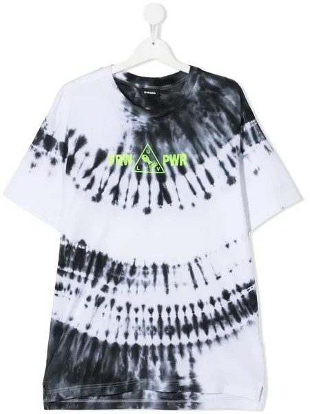 Diesel Kids футболка с принтом тай-дай