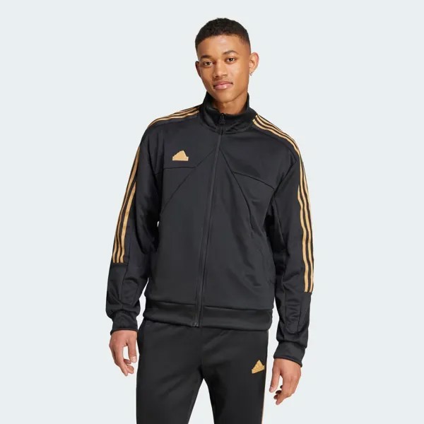 Спортивная куртка House of Tiro Nations Pack Adidas, цвет Black/Team Victory Red/St Tan