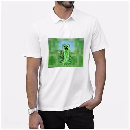 Рубашка- поло CoolPodarok minecraft creeper