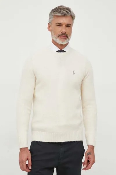 Шерстяной свитер Polo Ralph Lauren, бежевый
