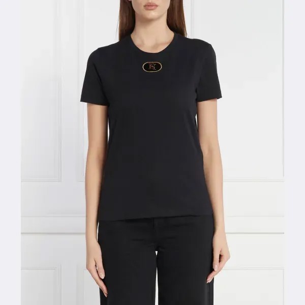 Футболка стандартного кроя Elisabetta Franchi, черный