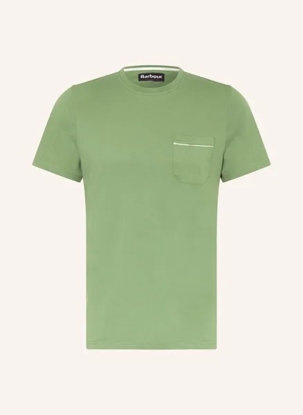 Футболка Вудчерч Barbour, зеленый