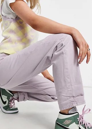 Сиреневые свободные джинсы в винтажном стиле с завышенной талией ASOS DESIGN Petite-Фиолетовый цвет