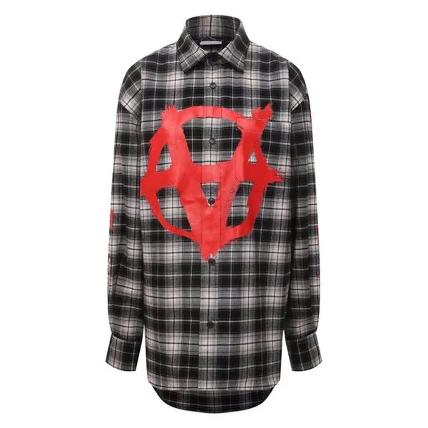 Хлопковая рубашка VETEMENTS