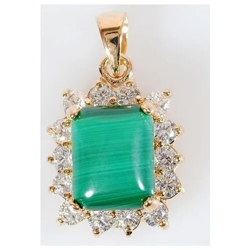 Подвеска Lotus Jewelry, малахит, зеленый