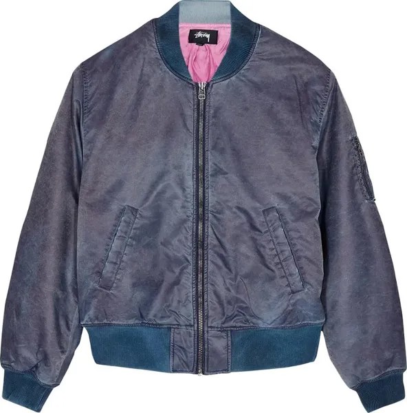 Бомбер Stussy Dyed Nylon Bomber 'Navy', синий