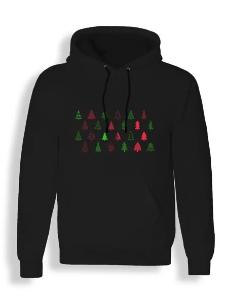 Худи унисекс Каждому Своё Merry Christmas/Рождество/Новый год NY59 черное 2XL