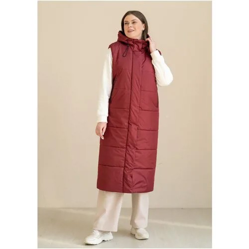 Жилет Modress, размер 52, бордо