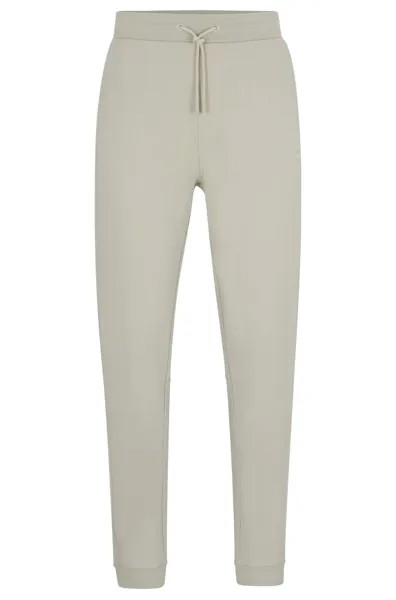 Спортивные брюки Hugo Cotton-terry With Logo Patch, светло-бежевый
