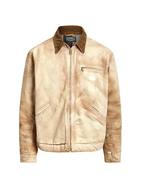 Куртка-бомбер Sportsman из хлопковой парусины с утеплителем Polo Ralph Lauren, коричневый