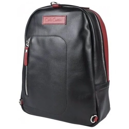 Женский кожаный рюкзак Carlo Gattini Albera black/red 3055-01