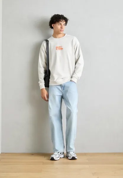 Спортивный свитер CREW NECK PRINT RELAXED FIT Marc O'Polo DENIM, пестрый светло-серый