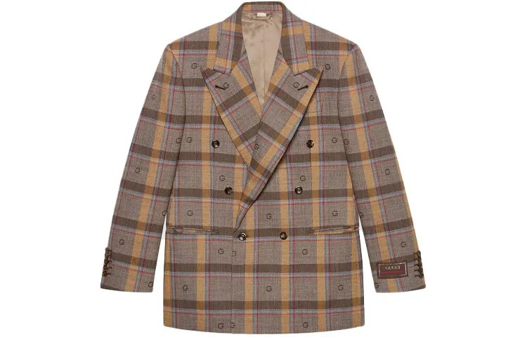 Мужской деловой костюм GUCCI, цвет Brown