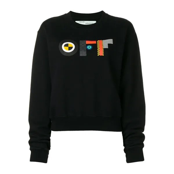 OFF-WHITE Женская толстовка, цвет Black