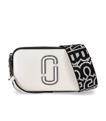 Marc Jacobs The Bi-color Snapshot White Black Crossbody Bag Woman Женщина