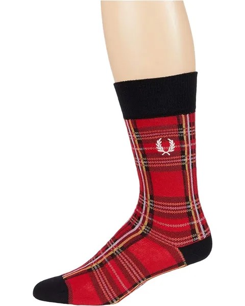 Носки Fred Perry Royal Stewart Tartan Socks, красный