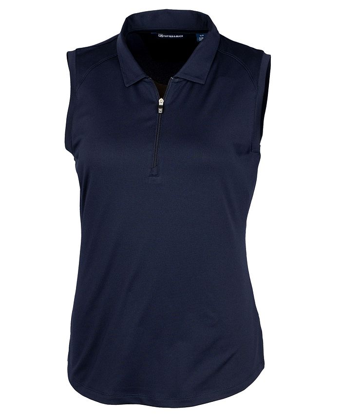 Женская рубашка-поло без рукавов Forge Stretch большого размера Cutter & Buck, синий