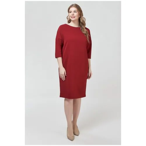 Платье Olsi, размер 54, бордовый