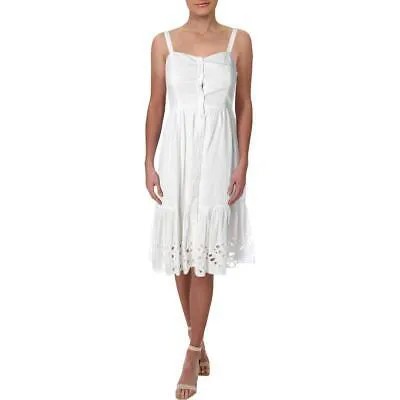 Женское белое платье-рубашка трапециевидной формы French Connection Ancolie 12 BHFO 1112