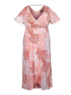 RACHEL RACHEL ROY Женское платье макси с эластичным рукавом-крылышком и вырезом на пуговицах