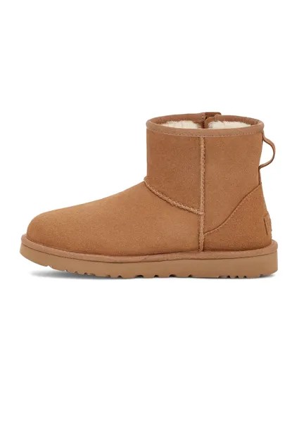 Ботинки UGG CLASSIC MINI ZIP, цвет chestnut