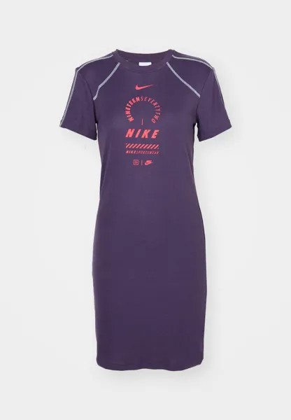 Платье из джерси DRESS FEMME Nike, фиолетовый