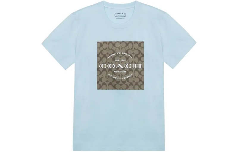 ТРЕНЕРА Мужская футболка COACH, цвет Blue