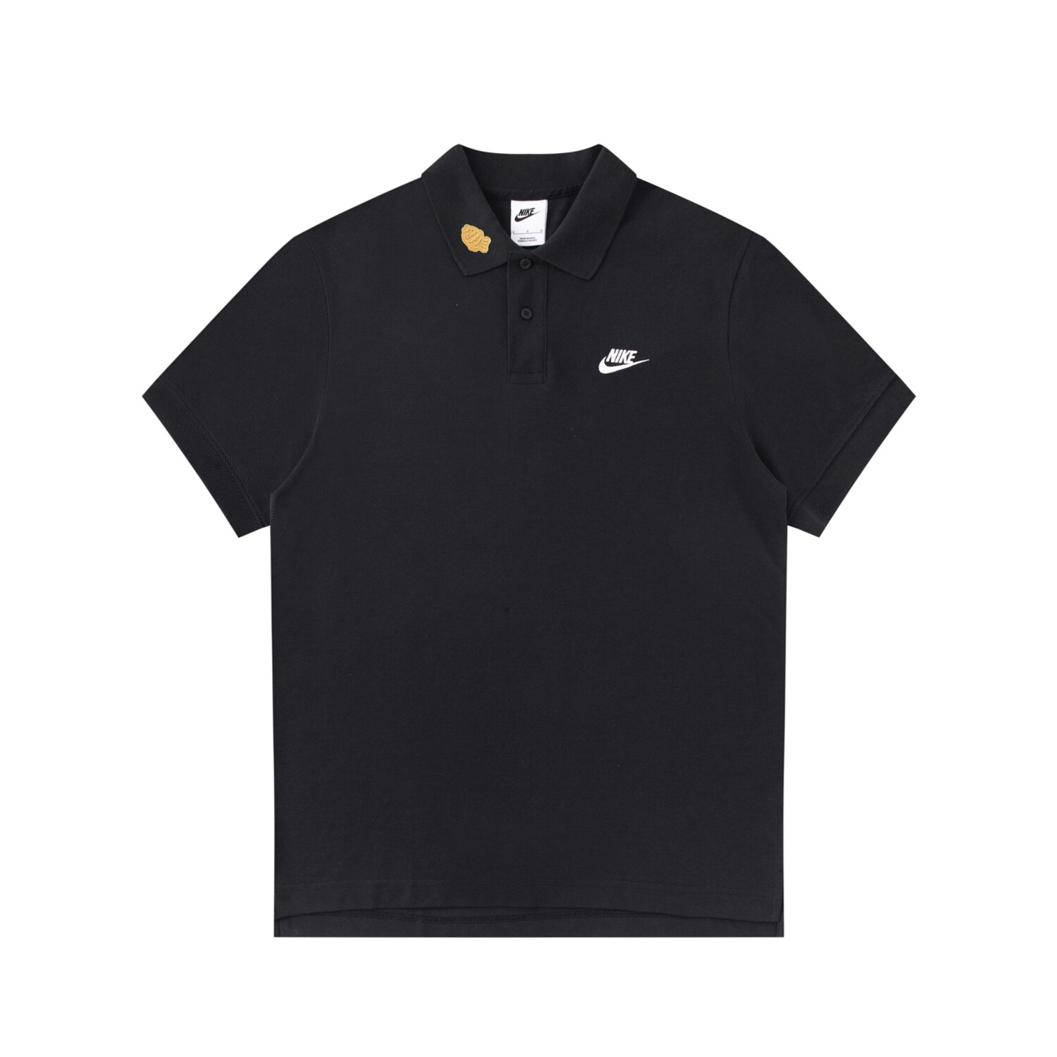 Рубашка поло унисекс черная Nike, черный