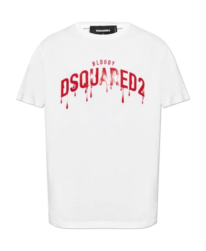 Футболка с логотипом Dsquared2, белый