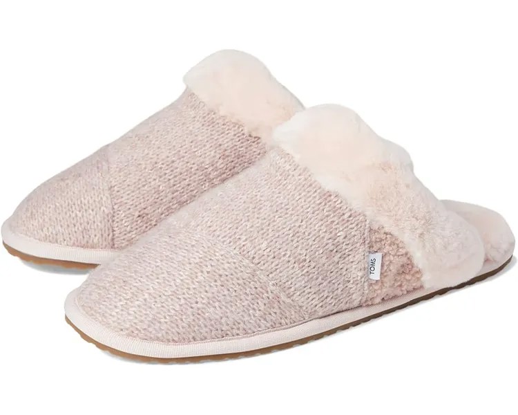 Домашняя обувь TOMS Valeri, цвет Cloudy Pink Mélange Sweater