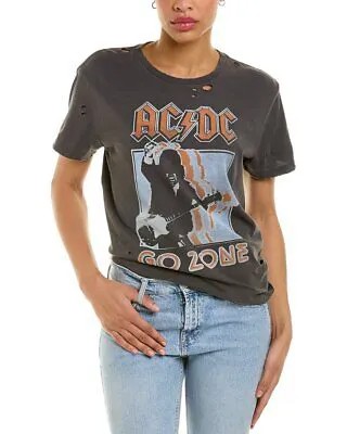 Женская футболка Junk Food Acdc Go Zone Destroy, черная, Xs