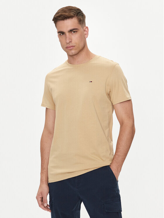Футболка стандартного кроя Tommy Jeans, бежевый