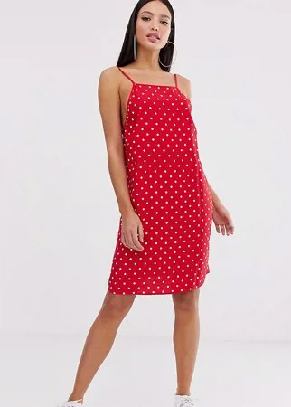 Сарафан мини в горошек ASOS DESIGN Tall-Мульти