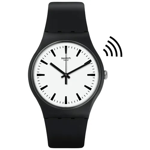 Наручные часы swatch, белый, черный