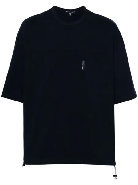 Comme des Garçons Homme футболка с кулиской, синий