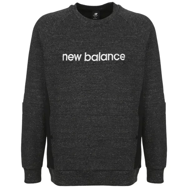 Толстовка New Balance, серый/черный