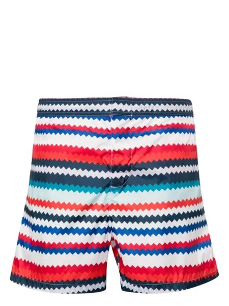 Missoni плавки-шорты с узором зигзаг, нейтральный цвет