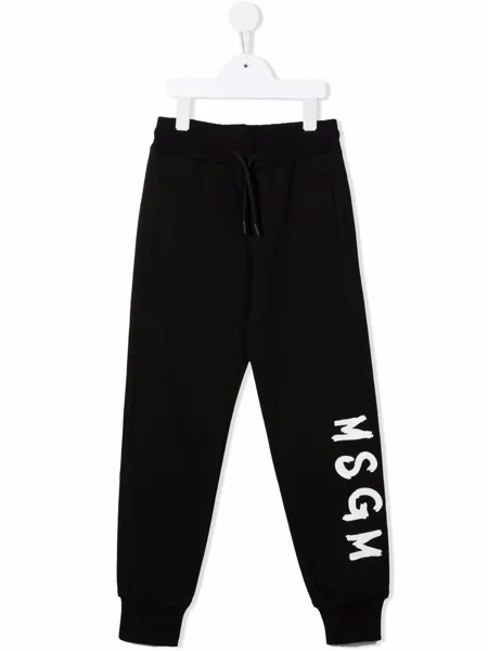 MSGM Kids спортивные брюки с логотипом