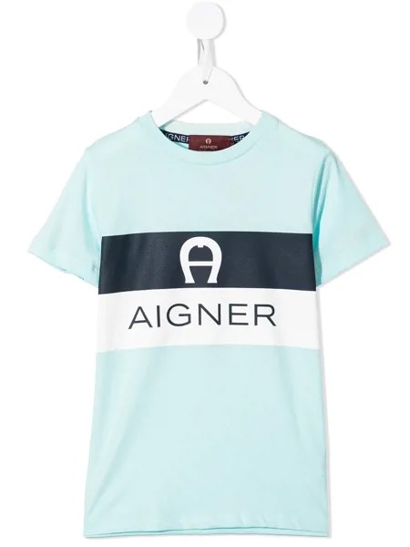 Aigner Kids футболка с логотипом