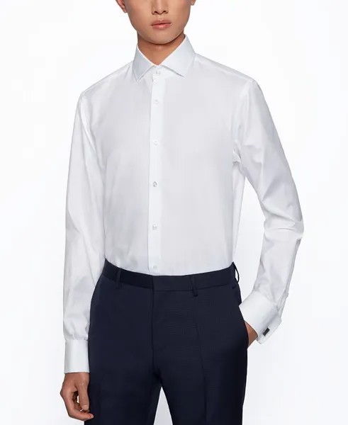 Мужская рубашка обычного кроя Hugo Boss, белый
