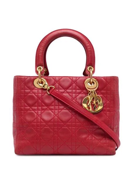 Christian Dior мини-сумка Lady Dior Cannage pre-owned