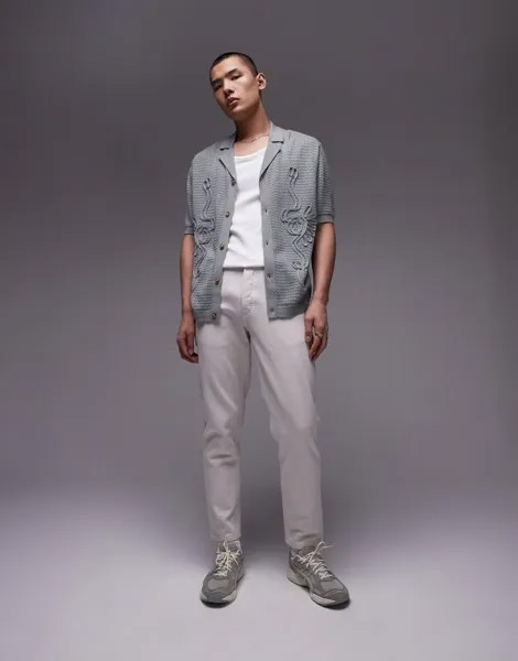 Topman - Светло-серые зауженные джинсы