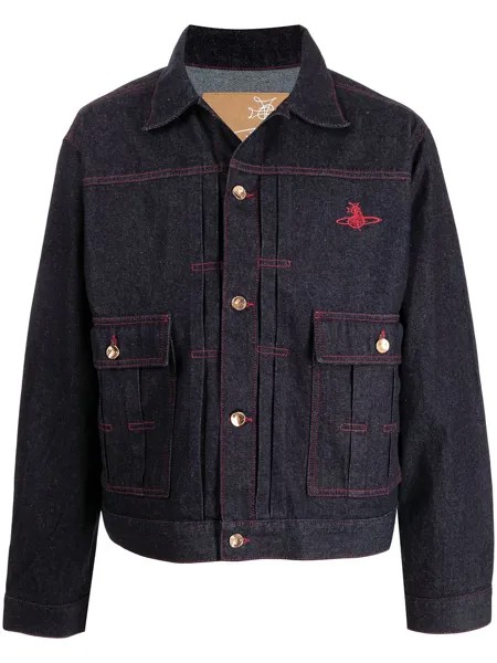 Vivienne Westwood джинсовая куртка с графичным принтом