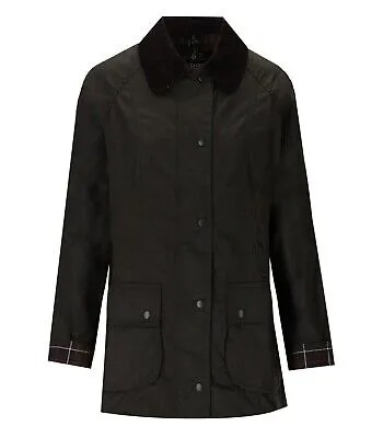 Оливково-зеленая куртка Barbour Beadnell Wax Woman