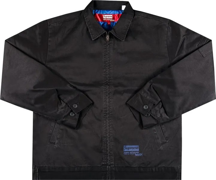 Куртка Supreme x Junya Watanabe x Comme des Garçons MAN Printed Work Jacket 'Black', черный