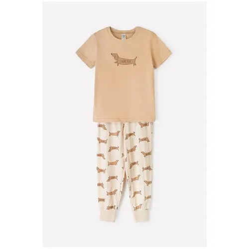 Пижама crockid для девочек, размер 92, мультиколор