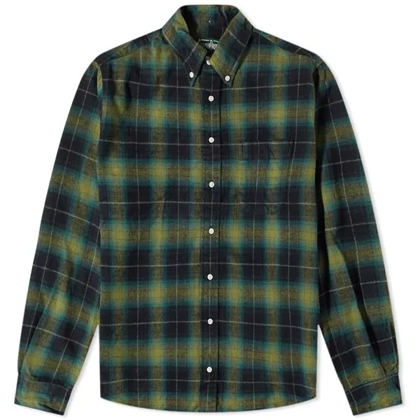 Рубашка Gitman Vintage Button Down Shaggy Flannel Check Shirt